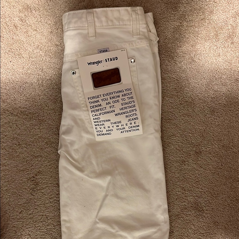 Wrangler x Staud White Women’s Pants